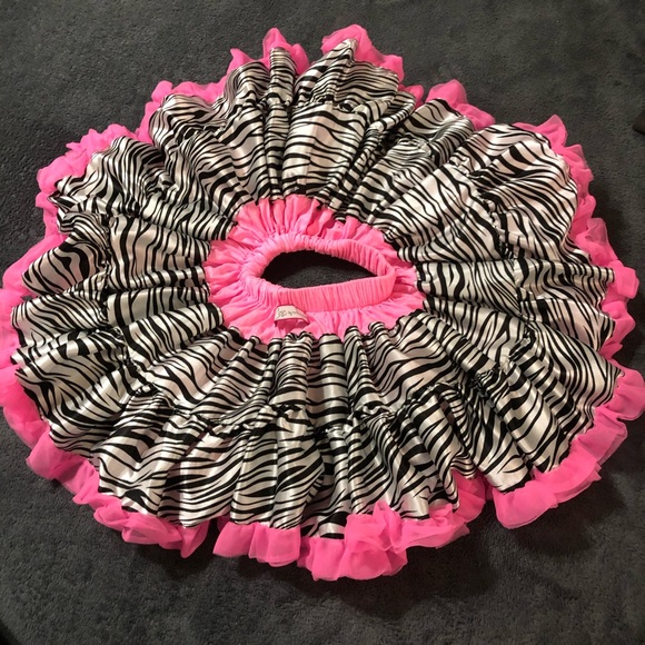 chic by tutu couture Other - Chic by Tutu Couture • Pink | Zebra Design Ruffle Tutu Skirt